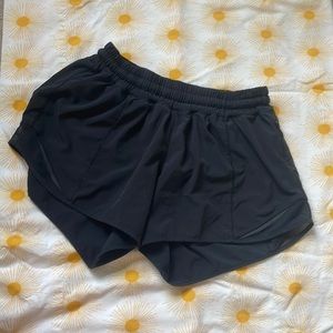 Black lululemon Hotty Hot Shorts